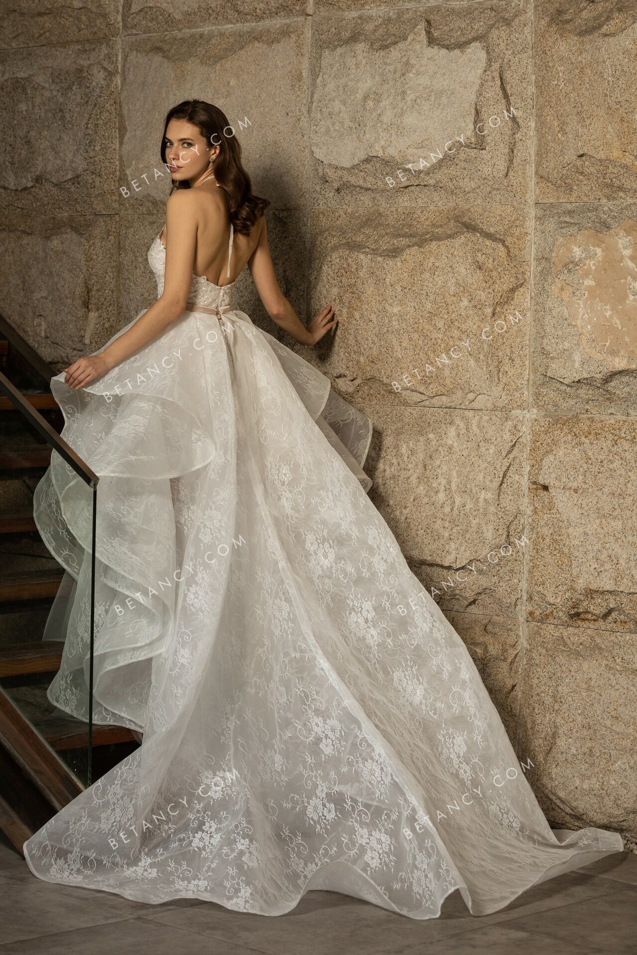 robe de mariée longue transformable en courte