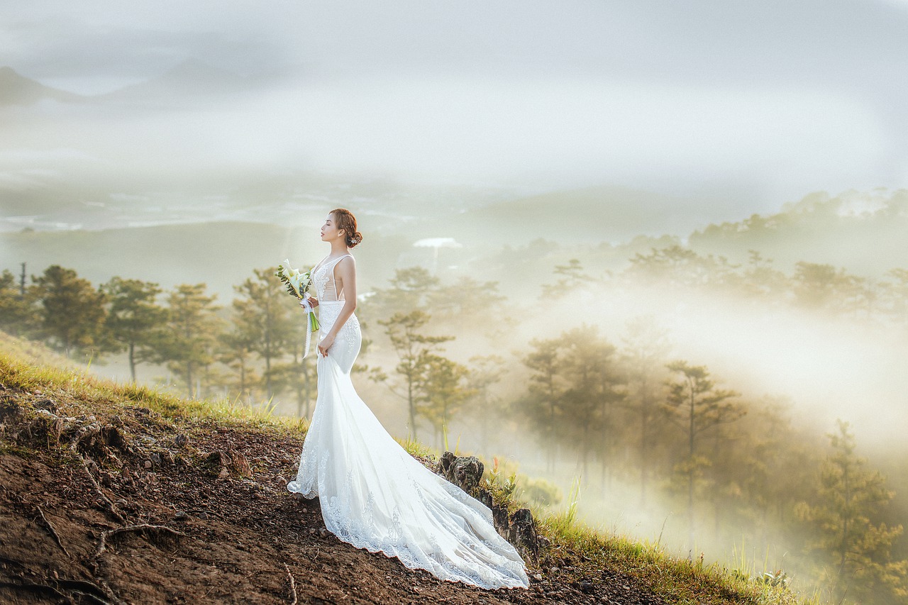 Devant de robe de mariée en dentelle décolté image 1 | Soirée Blanche devant de robe de mariée en dentelle décolté