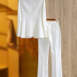 Tailleur Blanc Chic Femme