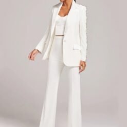 Tailleur Blanc Chic Femme