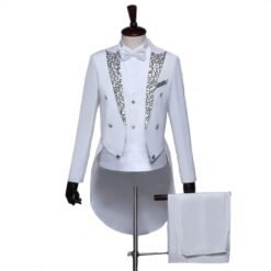 Costume Homme Blanc Brillant