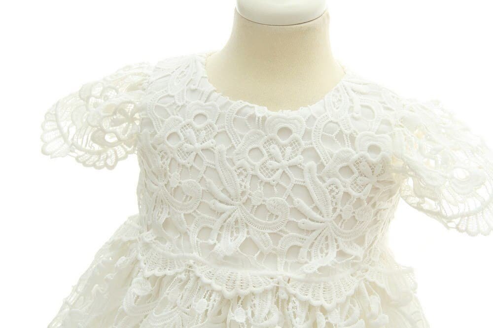 Robe Blanche Bapteme Bebe Fille Soiree Blanche