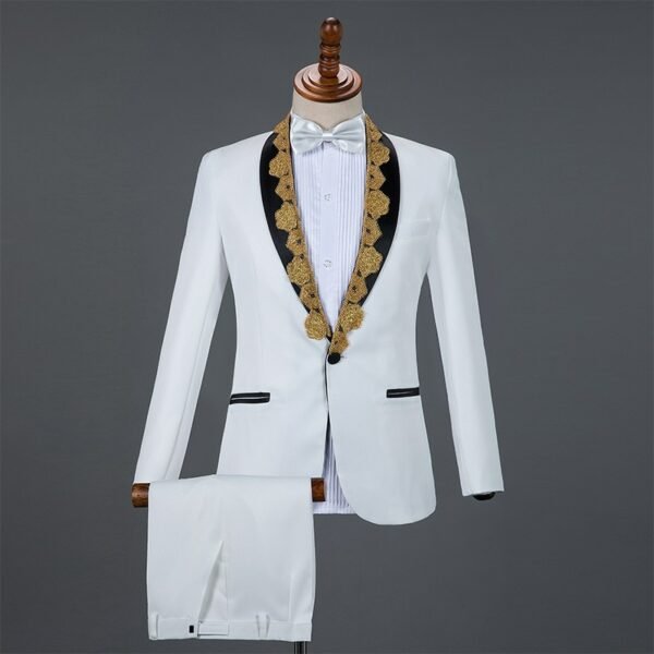 costume blanc mariage homme