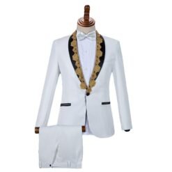 Costume Mariage Blanc Et Or