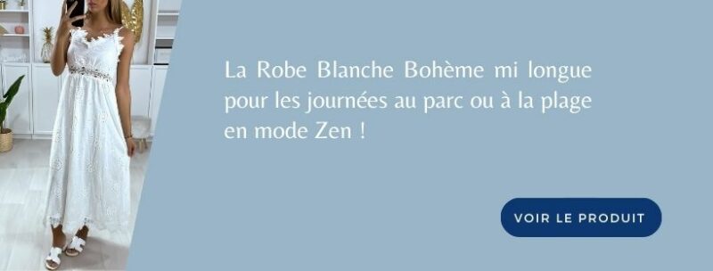 Robe D'été Vintage Janine Robin Blanche à Bretelles Taille 38/40 - Coton 100% France