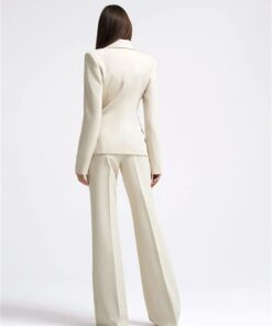 Tailleur Pantalon Femme Blanc