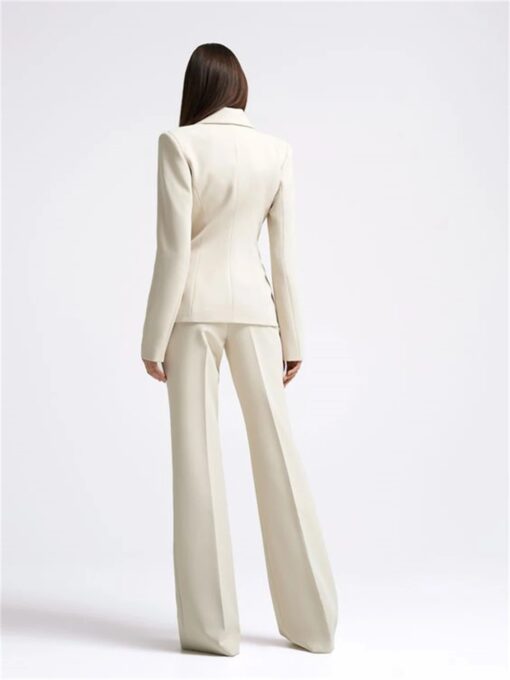 Tailleur Pantalon Femme Blanc