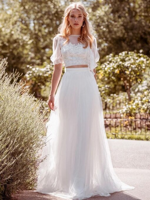 Robe De Mariée 2 Pièces