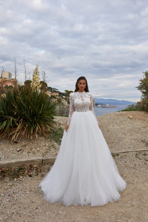 Robe De Mariée Hiver Manches Longues Blanche | Soirée Blanche