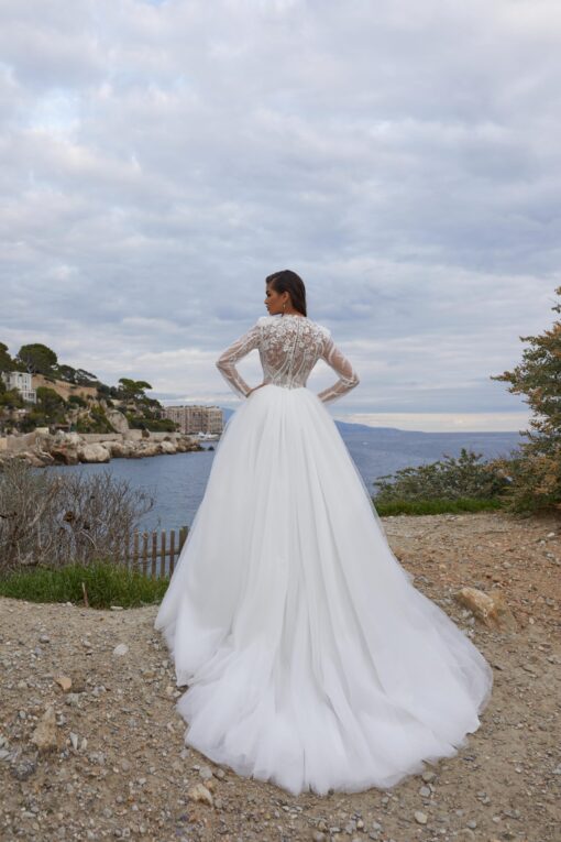 Robe De Mariée Hiver Manches Longues Blanche | Soirée Blanche