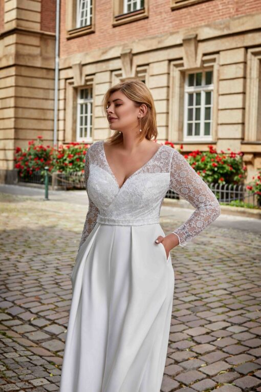 Combinaison Mariage Grande Taille | Soirée Blanche