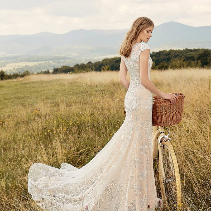 Robe De Mari?�e Sir?�ne Dentelle Florale Blanche | Soir?�e Blanche