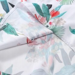 Ensemble Blanc Deux Pièces À Imprimé Floral Irrégulier Pour Hommes image 11 | Soirée Blanche