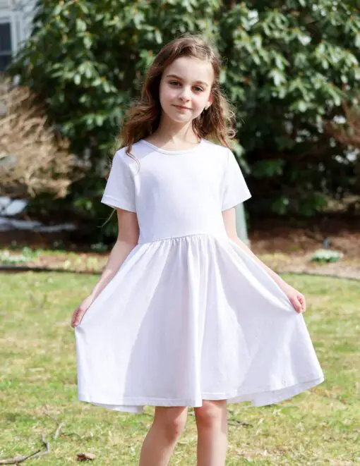 Robe Blanche Fille