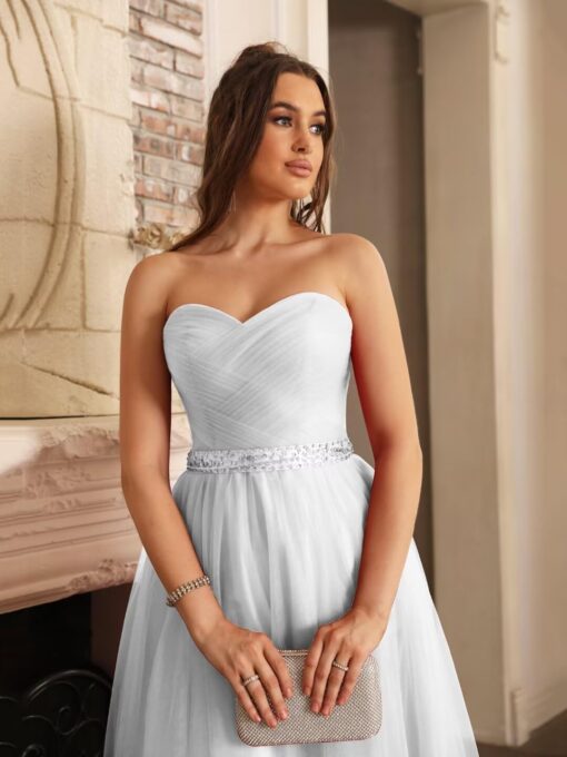 Robe De Mariée Bustier Grande Taille image 15 | Soirée Blanche