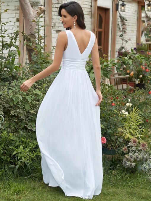 Robe Longue Cocktail Blanche image 5 | Soirée Blanche