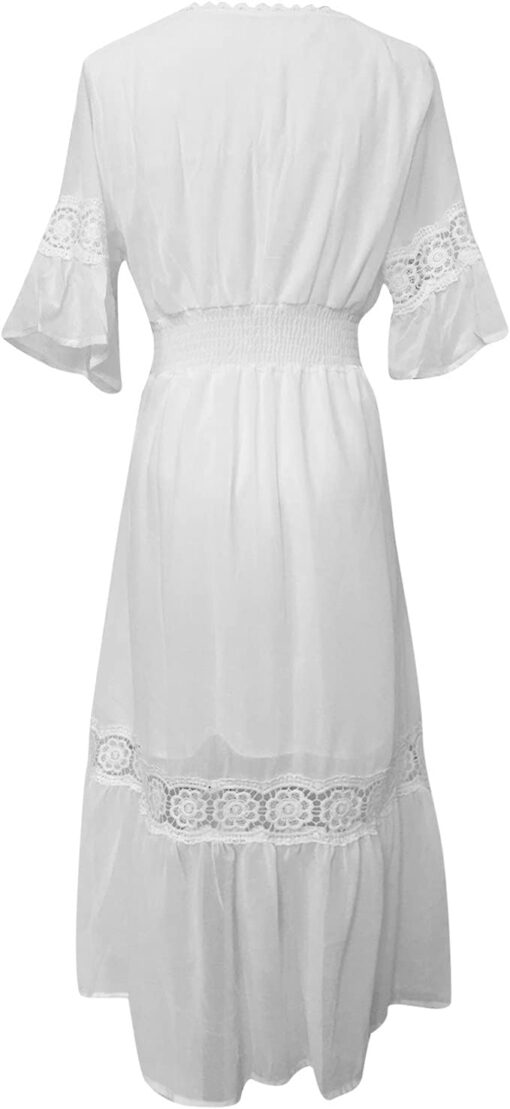 Robe Bohème Blanche Longue image 5 | Soirée Blanche