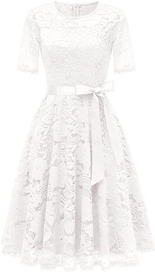 Robe De Mariée Courte Grande Taille Blanche image 11 | Soirée Blanche