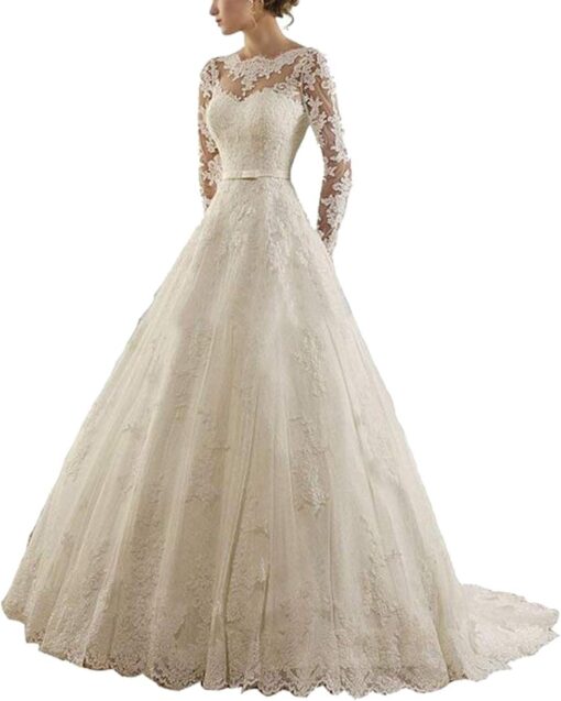 Robe De Mariée Princesse Fleurie Blanche image 3 | Soirée Blanche