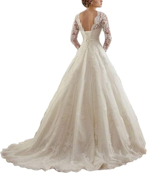 Robe De Mariée Princesse Fleurie Blanche image 5 | Soirée Blanche