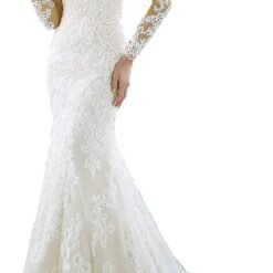 Robe De Mariée Princesse Col V image 9 | Soirée Blanche