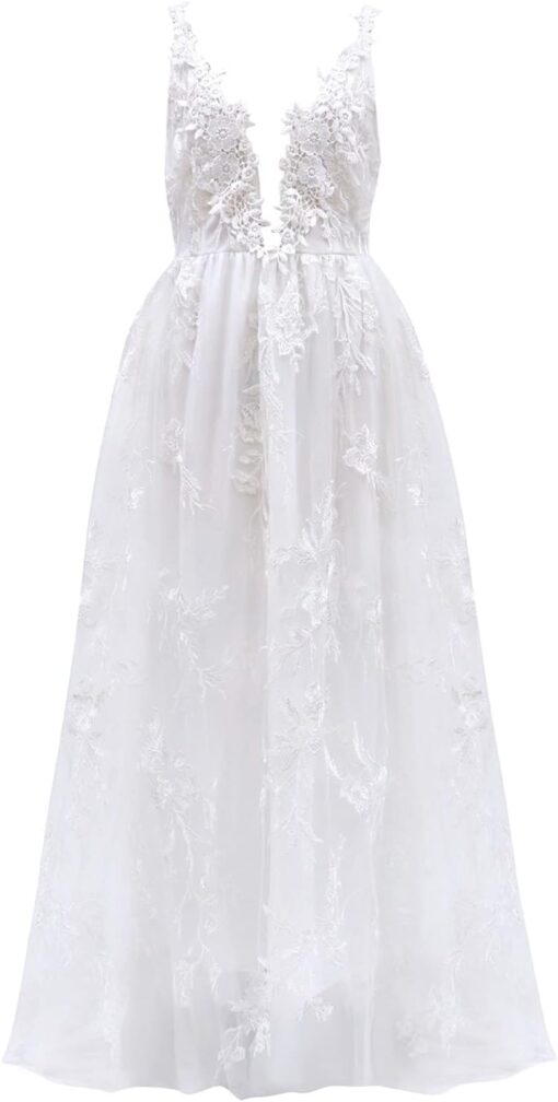 Robe De Mariée Princesse Manches Longues Blanche image 9 | Soirée Blanche