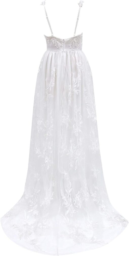 Robe De Mariée Princesse Manches Longues Blanche image 11 | Soirée Blanche