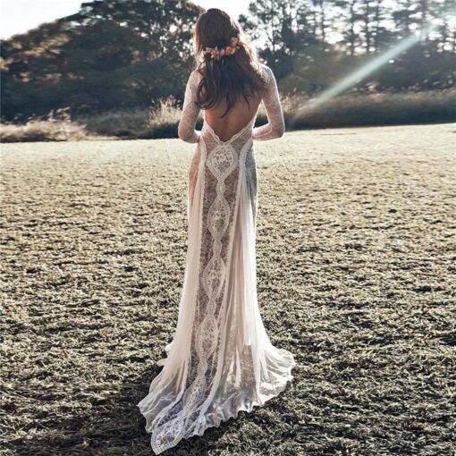 Robe De Mariage Blanche Longue image 13 | Soirée Blanche