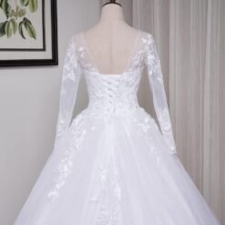 Robe De Mariée fendue avec ceinture tissu image 29 | Soirée Blanche