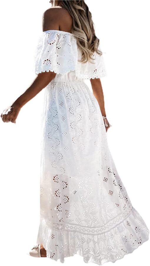 Robe Longue Femme Blanche image 7 | Soirée Blanche