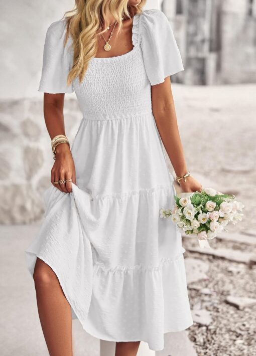 Robe Femme Blanche Longue image 9 | Soirée Blanche