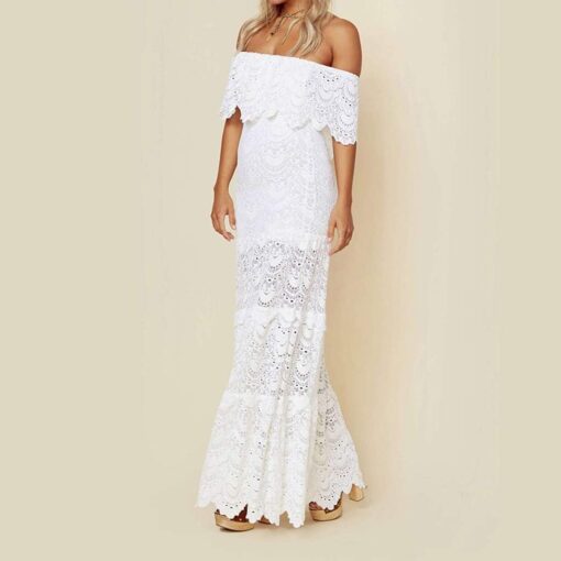 Robe Courte Blanche Boheme image 11 | Soirée Blanche