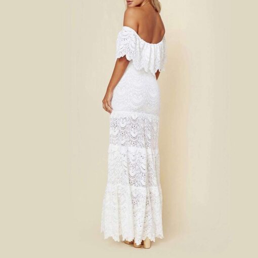 Robe Courte Blanche Boheme image 13 | Soirée Blanche