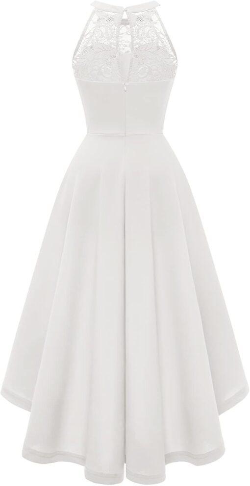 Robe Longue Cocktail Blanche image 5 | Soirée Blanche