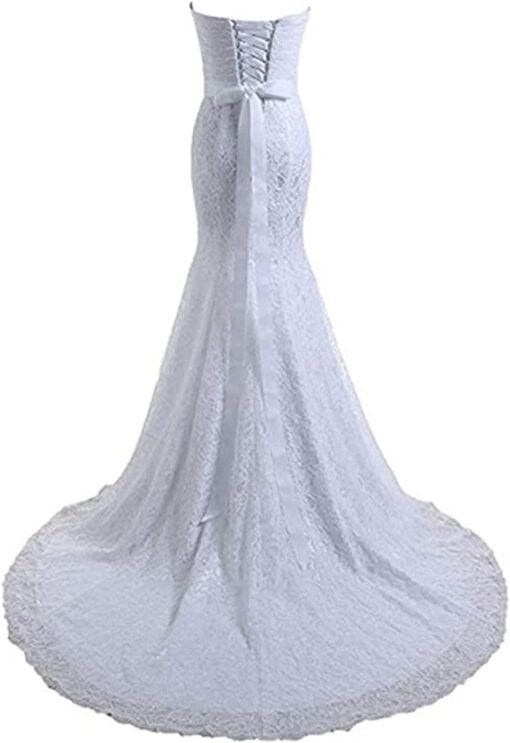 Robe De Mariée Romantique Blanche image 5 | Soirée Blanche