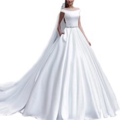 Robe De Mariée Manches Courtes Bouffantes Et Dentelle Florale image 15 | Soirée Blanche