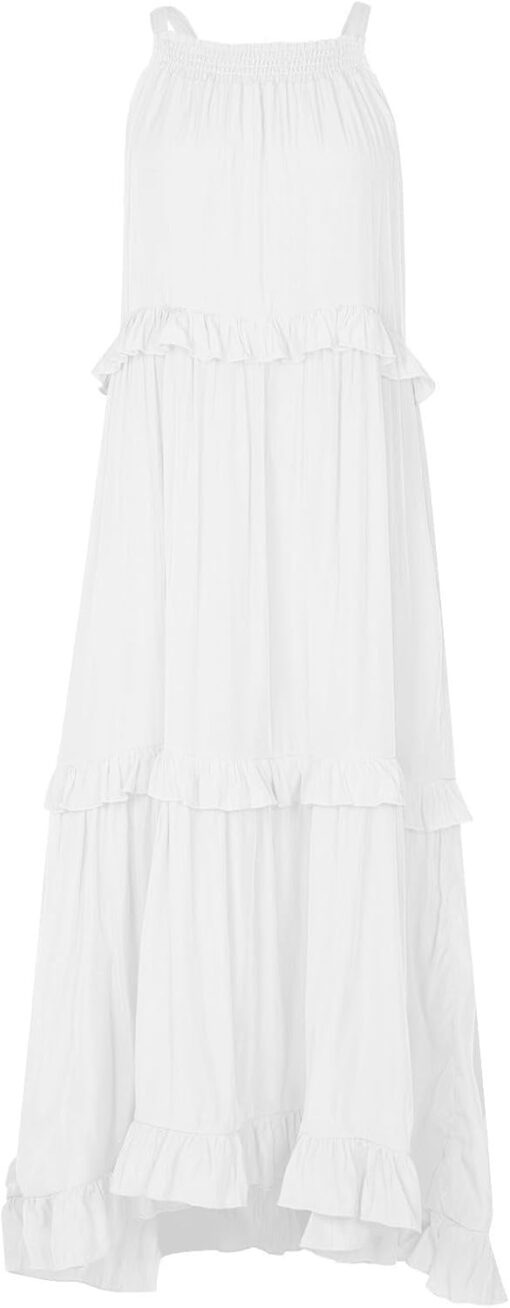 Maxi Robe Blanche Boheme image 9 | Soirée Blanche