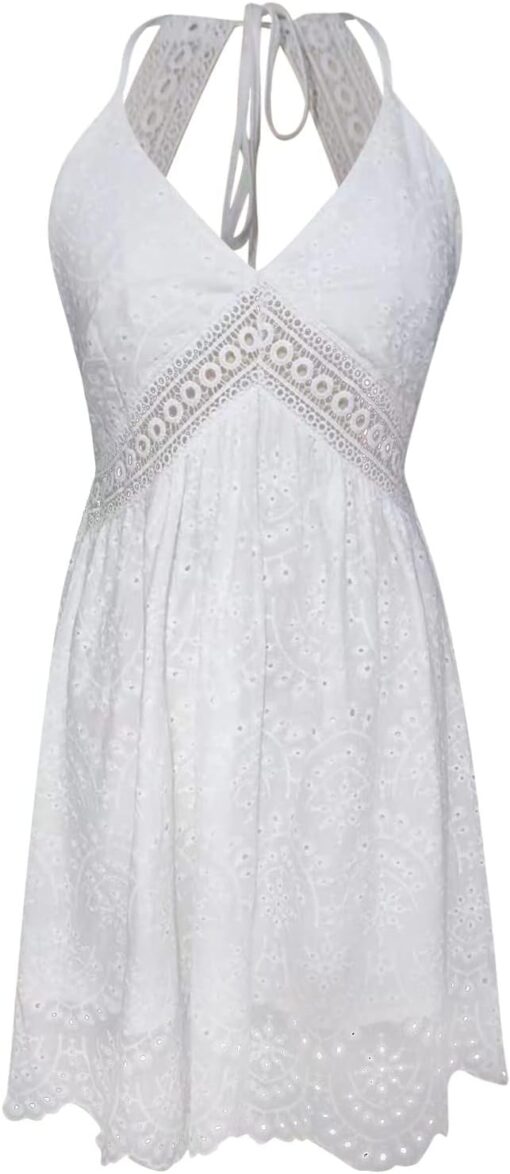 Robe Coton Dentelle Blanche image 7 | Soirée Blanche