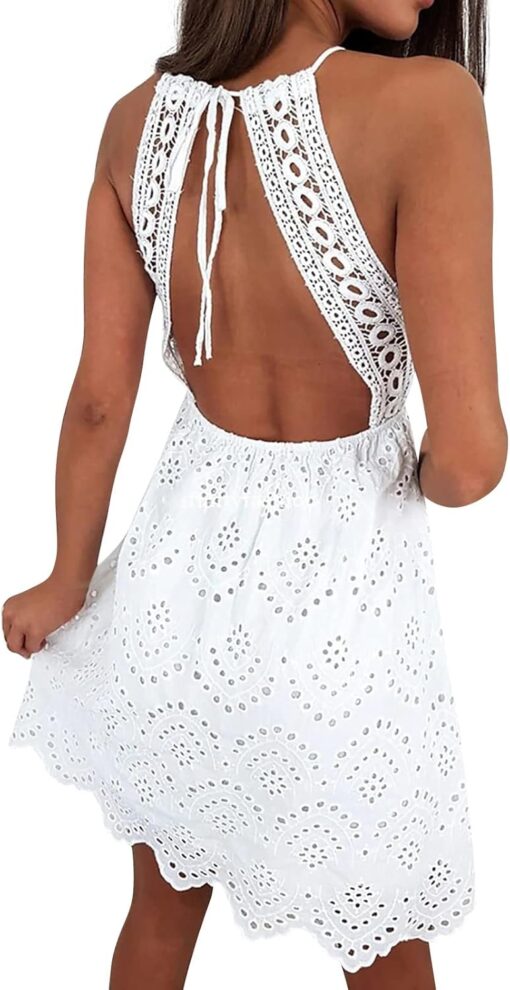 Robe Coton Dentelle Blanche image 3 | Soirée Blanche