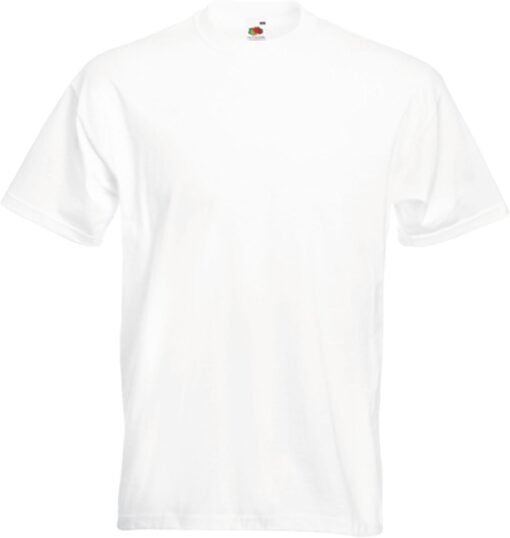 Chemise de T-Shirt Homme Super Premium Fruit of the Loom Premium Excellence image 3 | Soirée Blanche