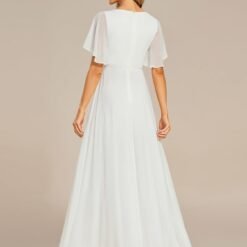 Robe De Mariée Grande Taille Manches Tombantes image 17 | Soirée Blanche