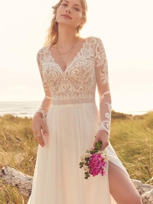 Robe De Mariée Bohème Dentelle image 11 | Soirée Blanche