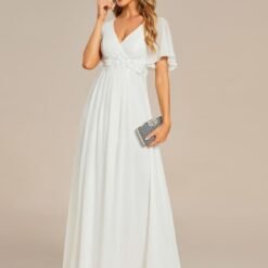 Robe De Mariée Grande Taille Manches Tombantes image 25 | Soirée Blanche