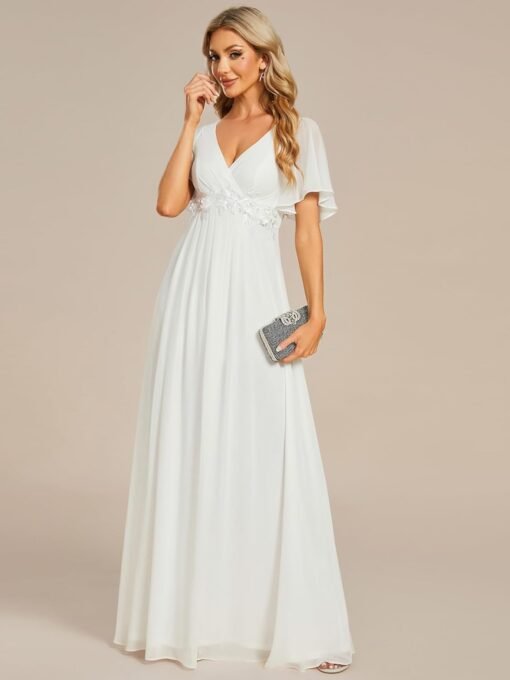 Robe De Mariée Grande Taille Manches Tombantes image 13 | Soirée Blanche