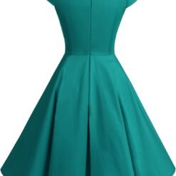 Robe De Cocktail Blanche Et Turquoise image 17 | Soirée Blanche