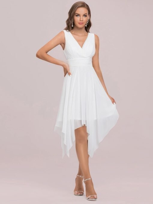 Robe De Soirée Blanche Courte image 11 | Soirée Blanche