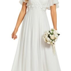 Robe De Mariée Grande Taille Manches Tombantes image 15 | Soirée Blanche