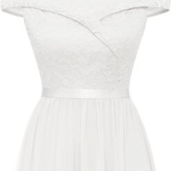 Robe Longue Blanche Dentelle image 23 | Soirée Blanche