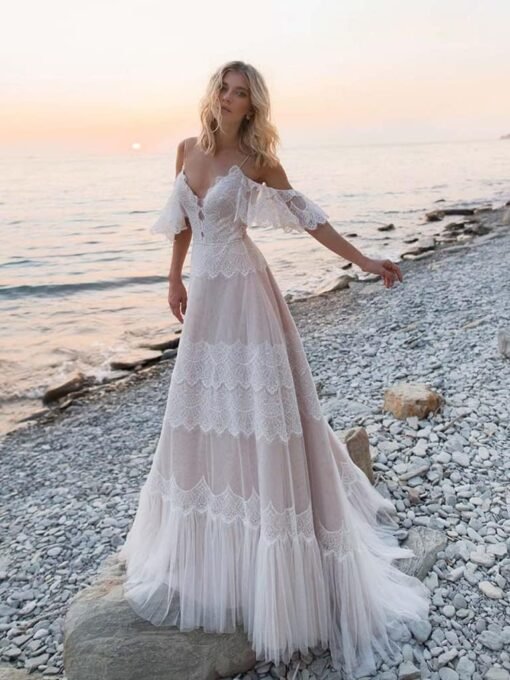 Robe De Mariée Vintage Sexy Blanche image 5 | Soirée Blanche