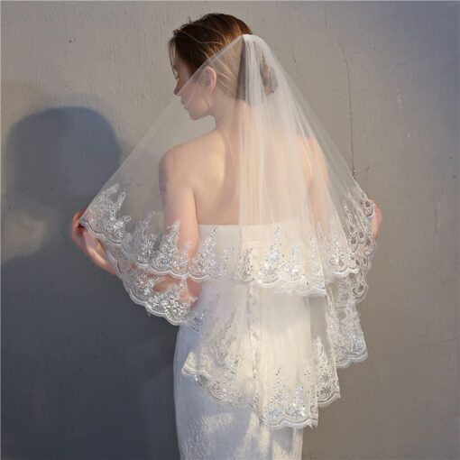 Robe de Mariée en Dentelle Clara image 7 | Soirée Blanche